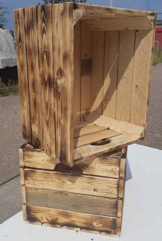 Opbergbox / opbergkist van pallethout