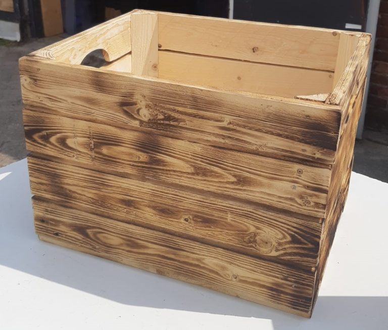 Opbergbox / opbergkist van pallethout - Afbeelding 4
