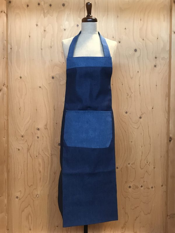Denim lichter zak Schort