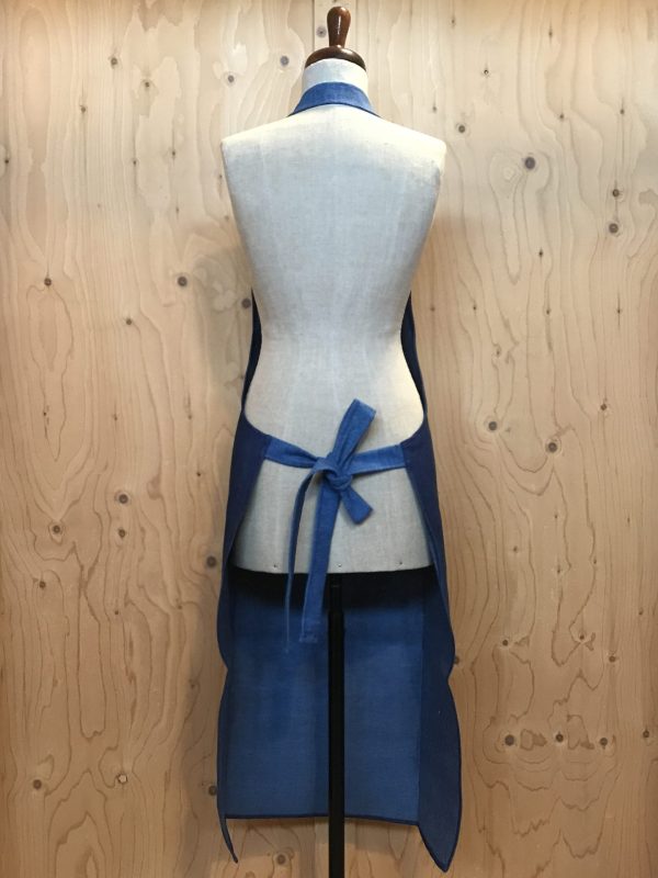 Denim lichter zak Schort - Afbeelding 2