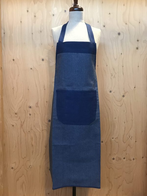 Denim donkere zak Schort