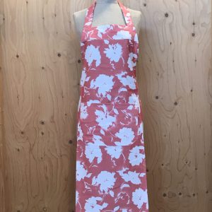 Rood wit bloemen Schort