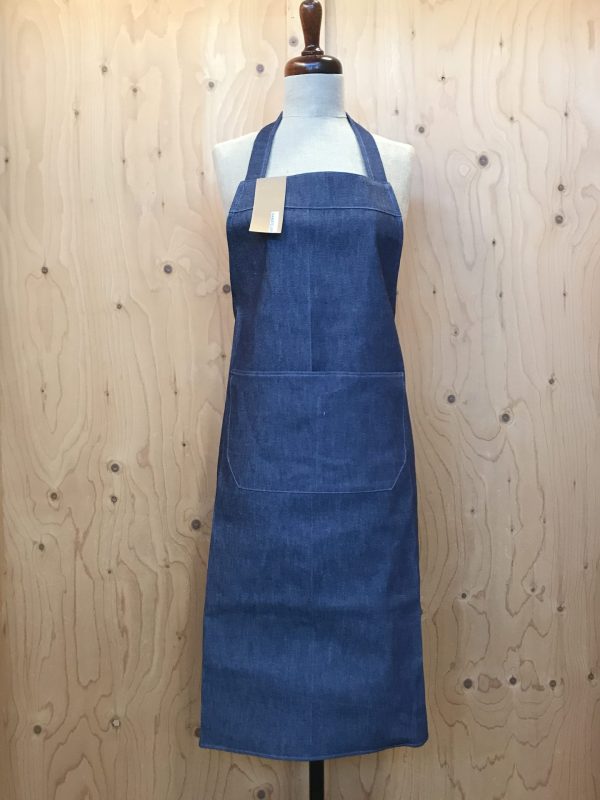 Denim effen Schort