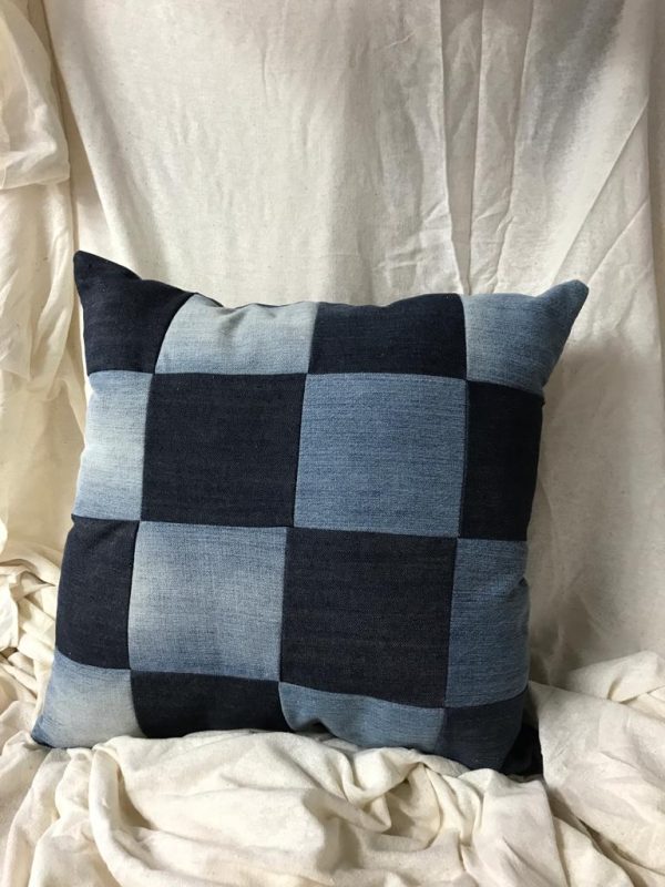 Kussen Denim vlakken