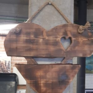 Houten hart - Valentijn Cadeau