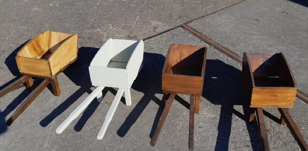 Idena Metalen kruiwagen ca. 78x40x38cm, rood/geel - kopen bij