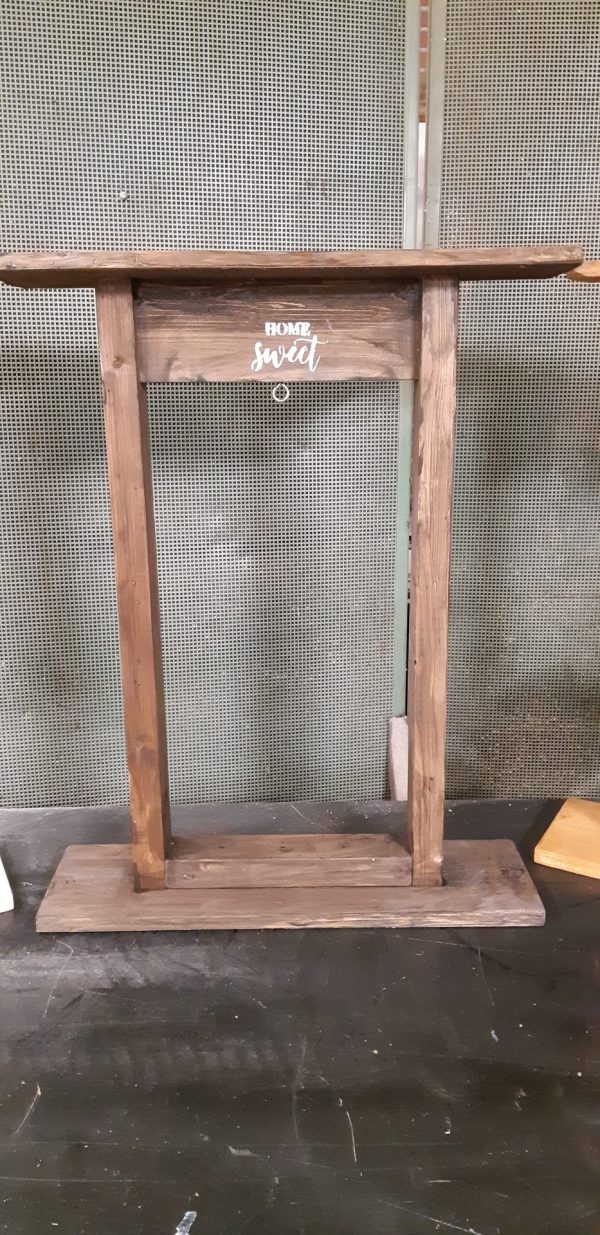 Plantenhanger gemaakt van pallethout - Afbeelding 2