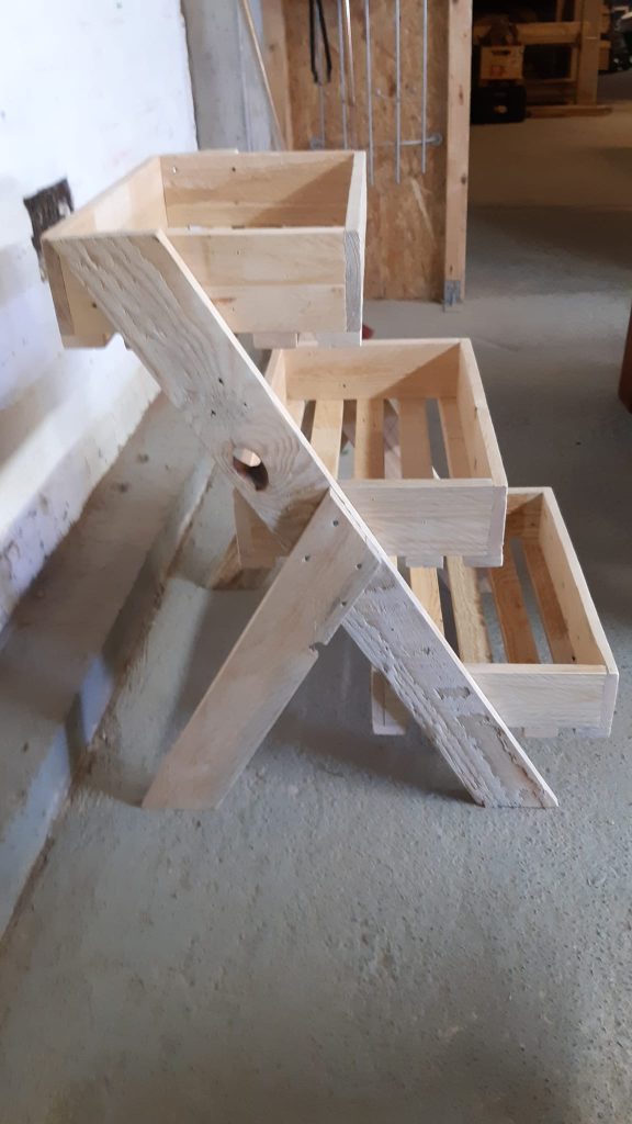Houten planten etagère handgemaakt