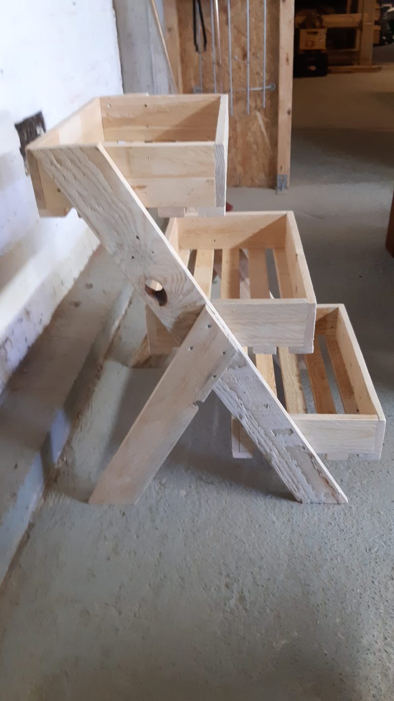 Houten planten etagère handgemaakt