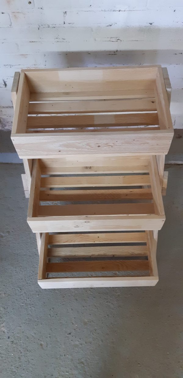 Houten planten etagère handgemaakt - Afbeelding 5