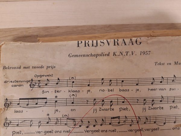 Vintage aandrukplaat Sinterklaasliedje - 1957 - Afbeelding 5