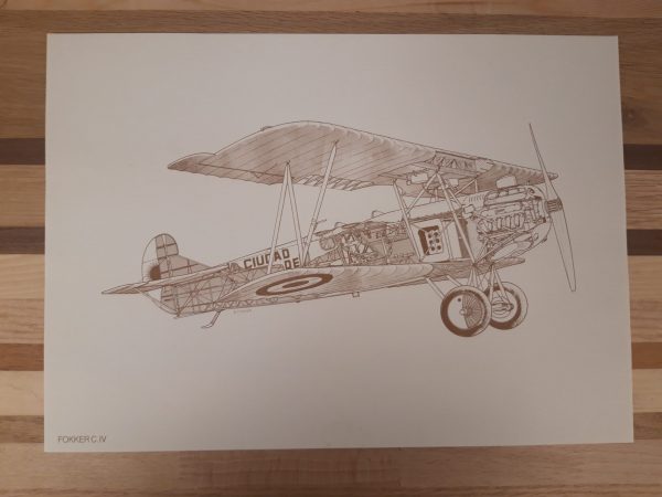 Vintage Fokker Cutaway Portfolio (20 prints) - Afbeelding 2