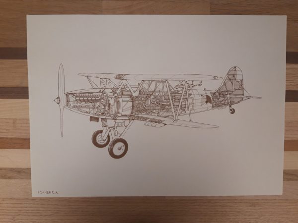 Vintage Fokker Cutaway Portfolio (20 prints) - Afbeelding 3
