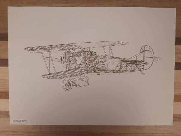 Vintage Fokker Cutaway Portfolio (20 prints) - Afbeelding 4