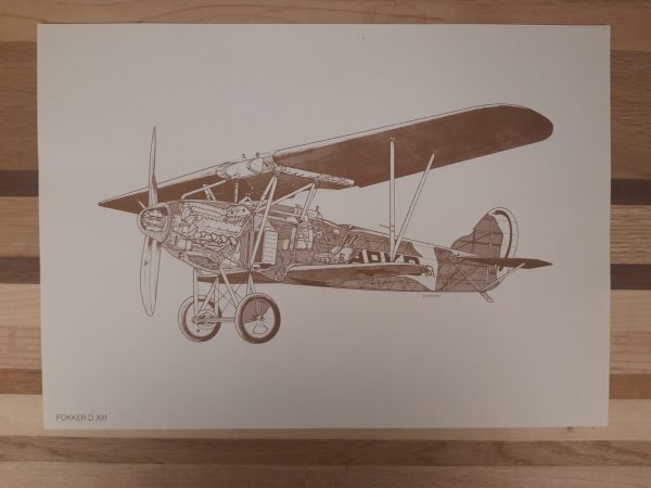 Vintage Fokker Cutaway Portfolio (20 prints) - Afbeelding 5