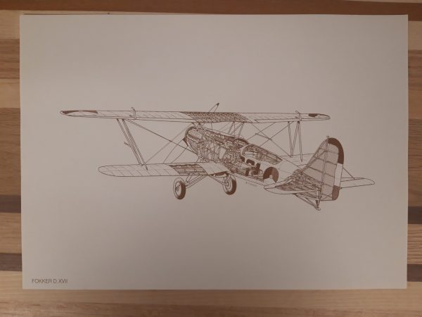 Vintage Fokker Cutaway Portfolio (20 prints) - Afbeelding 6