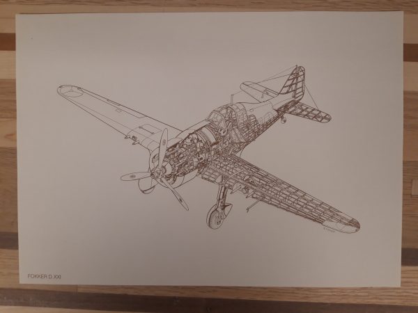 Vintage Fokker Cutaway Portfolio (20 prints) - Afbeelding 7