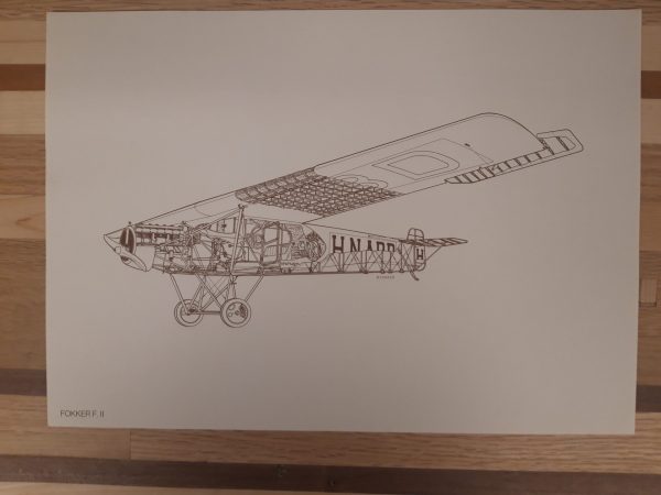 Vintage Fokker Cutaway Portfolio (20 prints) - Afbeelding 8