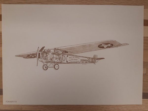 Vintage Fokker Cutaway Portfolio (20 prints) - Afbeelding 10