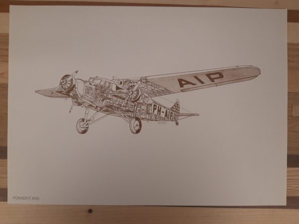 Vintage Fokker Cutaway Portfolio (20 prints) - Afbeelding 14