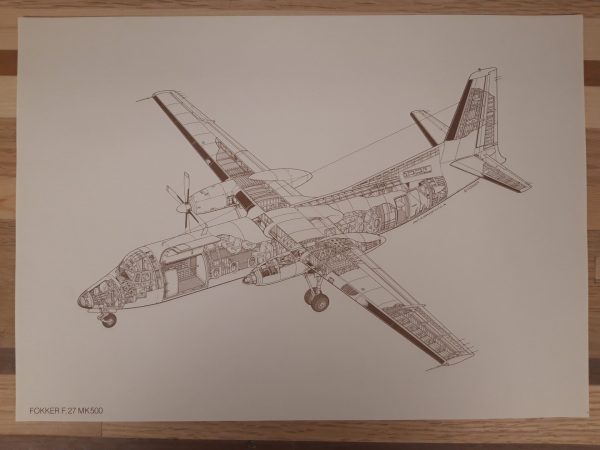 Vintage Fokker Cutaway Portfolio (20 prints) - Afbeelding 15