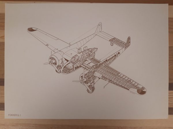 Vintage Fokker Cutaway Portfolio (20 prints) - Afbeelding 18