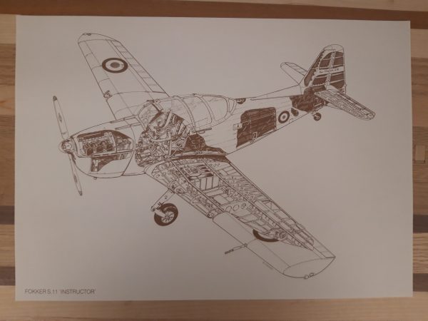 Vintage Fokker Cutaway Portfolio (20 prints) - Afbeelding 19