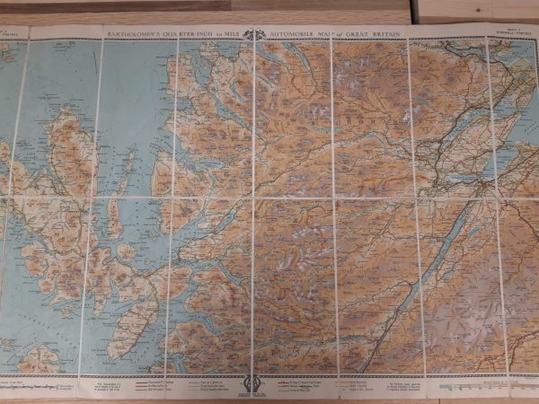 Vintage set opvouwbare Bartholomew's AA-wegenkaarten van Groot-Brittannië - Afbeelding 14