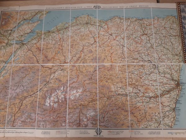 Vintage set opvouwbare Bartholomew's AA-wegenkaarten van Groot-Brittannië - Afbeelding 15
