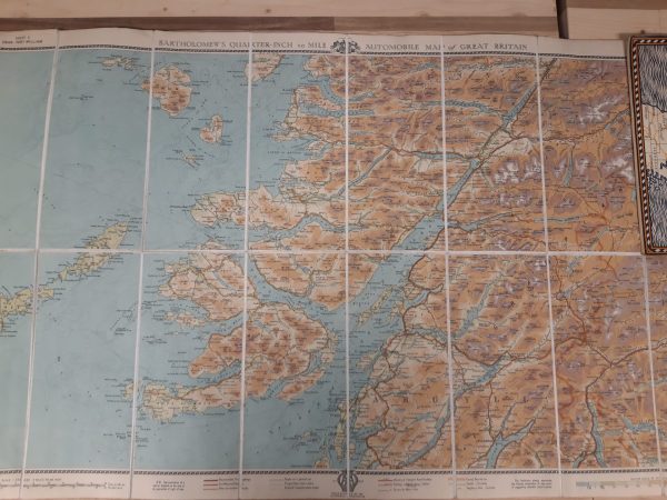 Vintage set opvouwbare Bartholomew's AA-wegenkaarten van Groot-Brittannië - Afbeelding 16