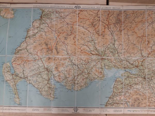 Vintage set opvouwbare Bartholomew's AA-wegenkaarten van Groot-Brittannië - Afbeelding 20