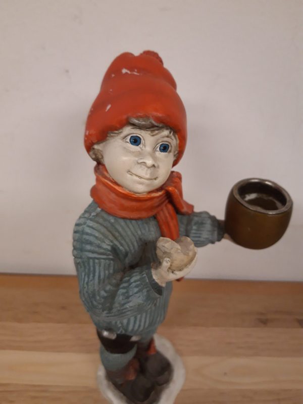 Kerstkinderen, naar Carl Larsson - 2 figuren / kandelaars - Afbeelding 12