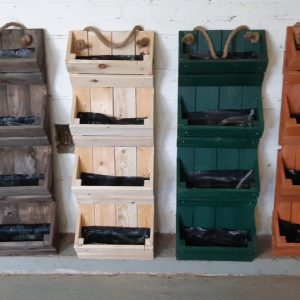 Aardbeien hangbak van pallethout
