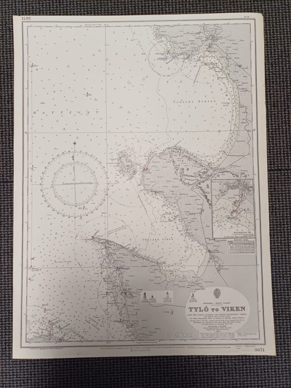 Vaarkaart Zweden 1965