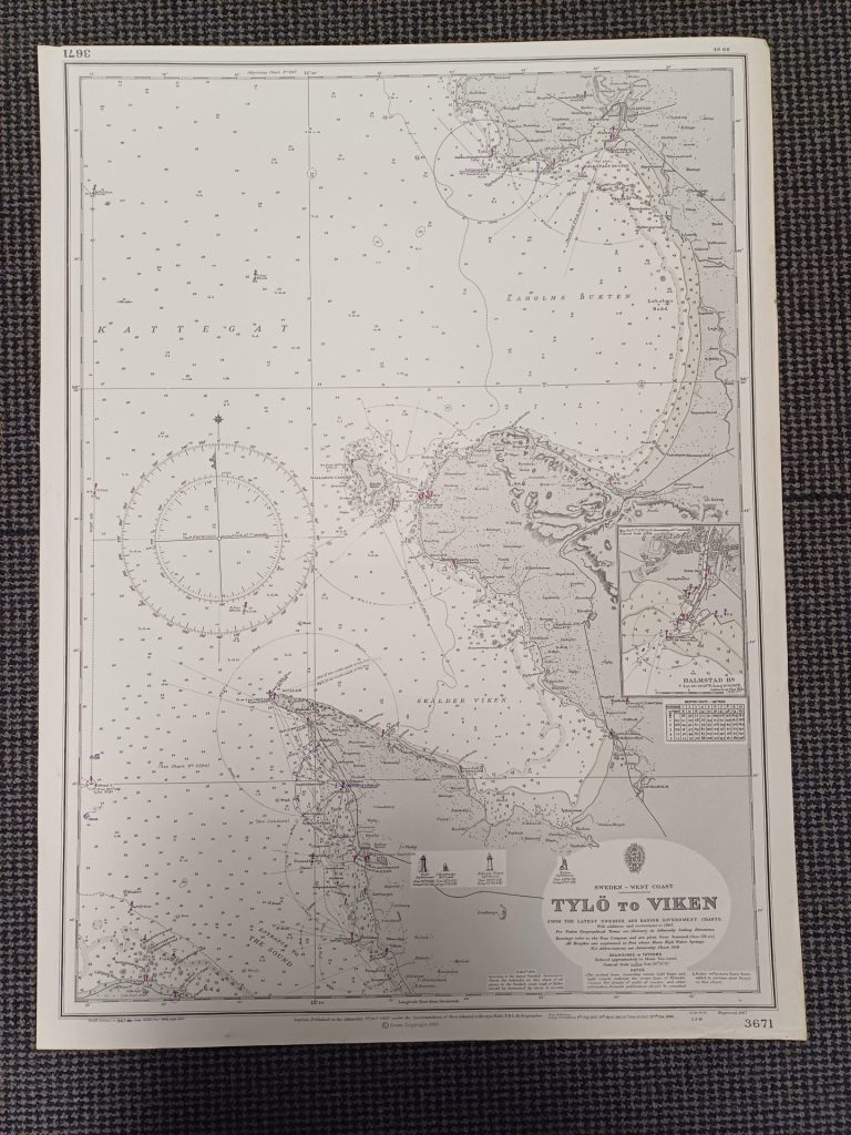 Vaarkaart Zweden 1965