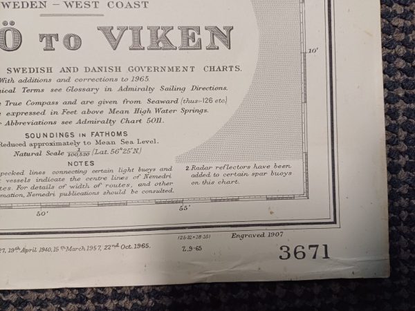 Vaarkaart Zweden 1965 - Afbeelding 3