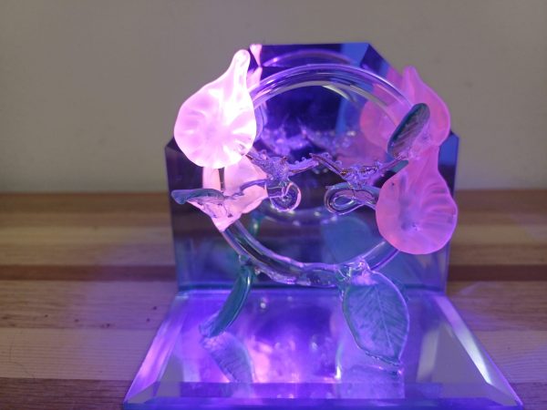 Vintage Uranium Design glazen miniaturen, bloemen en vlinders - Afbeelding 13