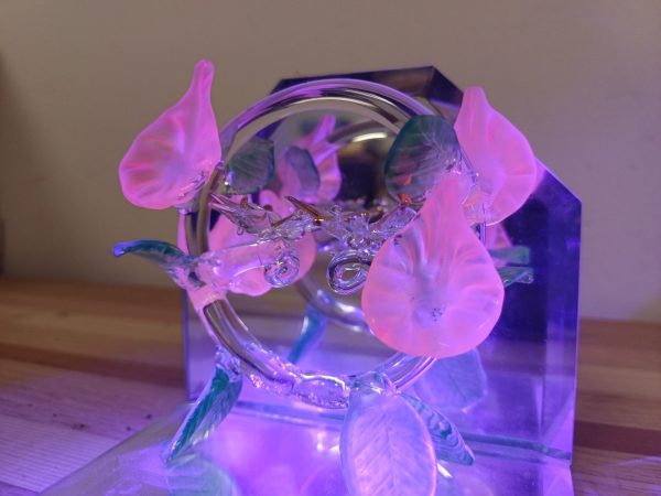 Vintage Uranium Design glazen miniaturen, bloemen en vlinders - Afbeelding 15