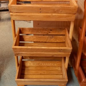 Keuken / tuin trolley met wieltjes van pallethout