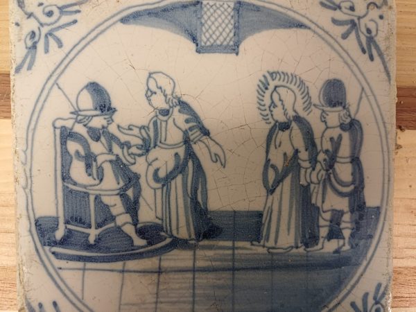 Wandtegel met Bijbels tafereel - Afbeelding 2