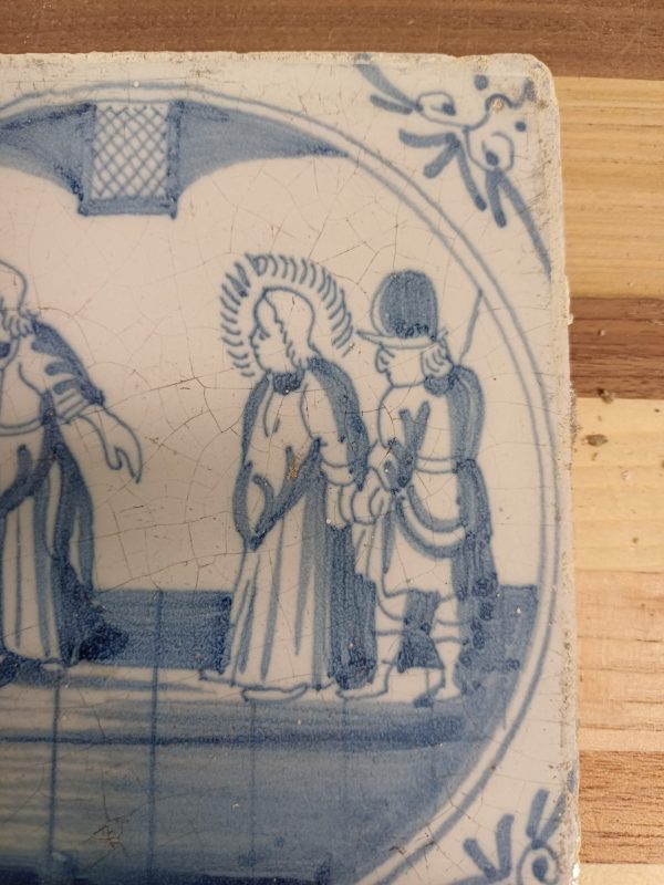 Wandtegel met Bijbels tafereel - Afbeelding 3