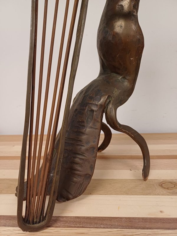 Bronzen beeld - vrouw met harp - Afbeelding 5