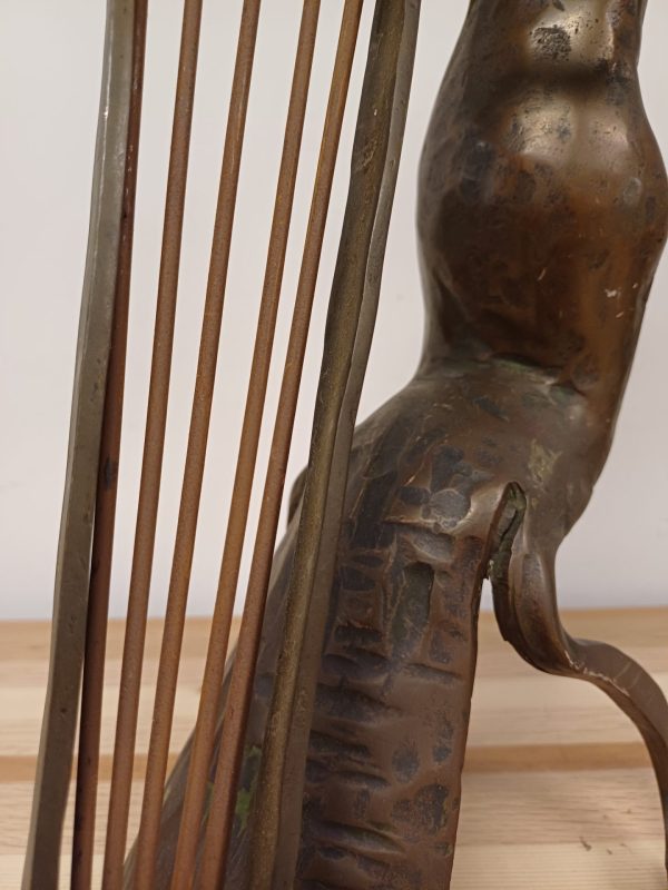 Bronzen beeld - vrouw met harp - Afbeelding 8