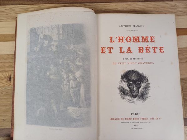 L'Homme et la Bete - Arthur Mangin - 1872