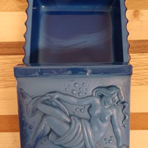 Antieke Boheemse Art Deco Jade Glazen Sieraden-Poederdoos Hoffmann Schlevogt
