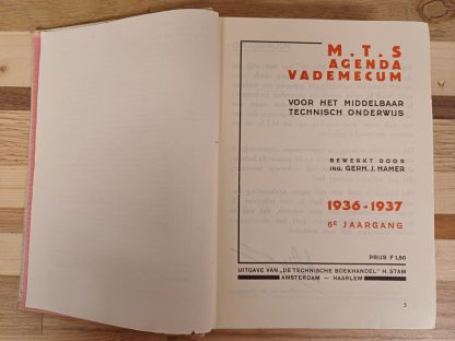 MTS agenda Vademecum 1936-1937 - Afbeelding 5