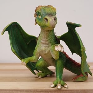 Schleich Kishay young - green dragon / draak