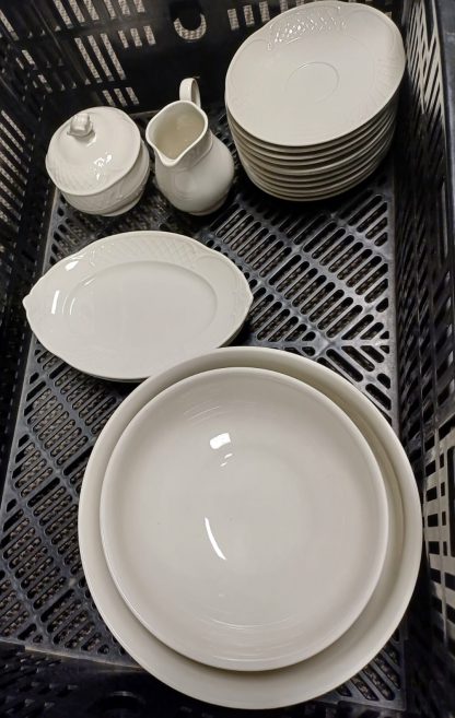 106 delig Villeroy & Boch Redoute Weiss servies - Afbeelding 3