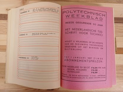 MTS agenda Vademecum 1936-1937 - Afbeelding 17