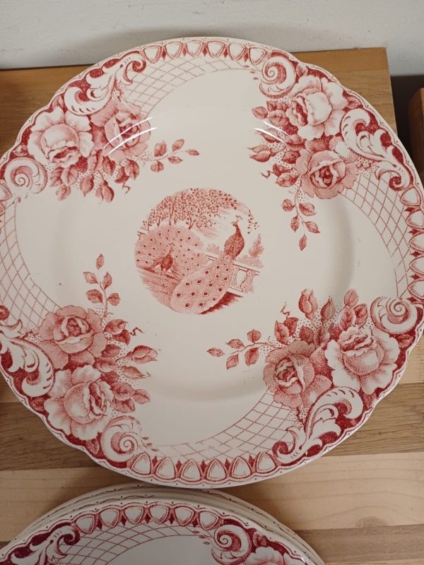 Societe Ceramique Peacock Maestricht - rood - 16 delig - Afbeelding 12